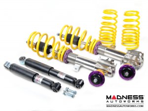 FIAT 500 Coilover Kit by KW - Variant 1 Inox-line 